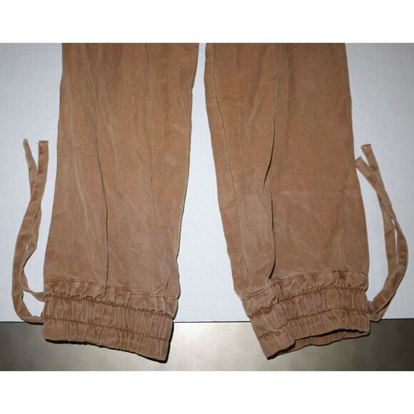 Alice + Olivia CC105A20803 Women's Sz 2 Tan Tiana Linen-Blend Jumpsuit $395 - Picture 11 of 12